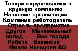 Токари-карусельщики в крупную компанию › Название организации ­ Компания-работодатель › Отрасль предприятия ­ Другое › Минимальный оклад ­ 1 - Все города Работа » Вакансии   . Ямало-Ненецкий АО,Муравленко г.